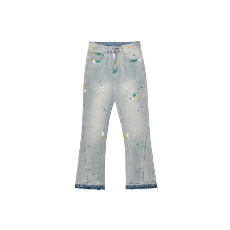 Hip Hop Trendy Flared Jeans