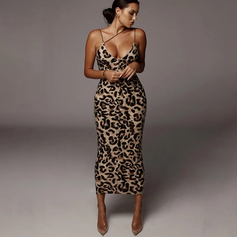 Sexy Fashionable Milk Fiber Slip Dress Women-3