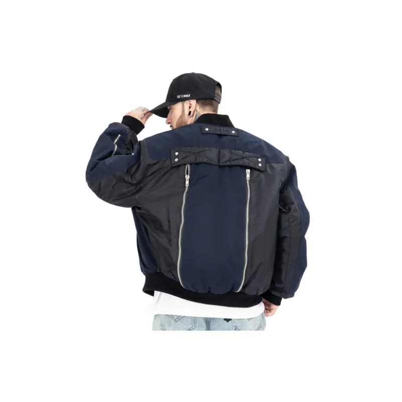 New Tide Brand Niche Three dimensional Multi Pocket Zipper Cotton padded Jacket-3