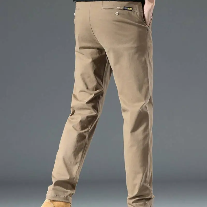 Casual Business Cotton Suit Trousers-2