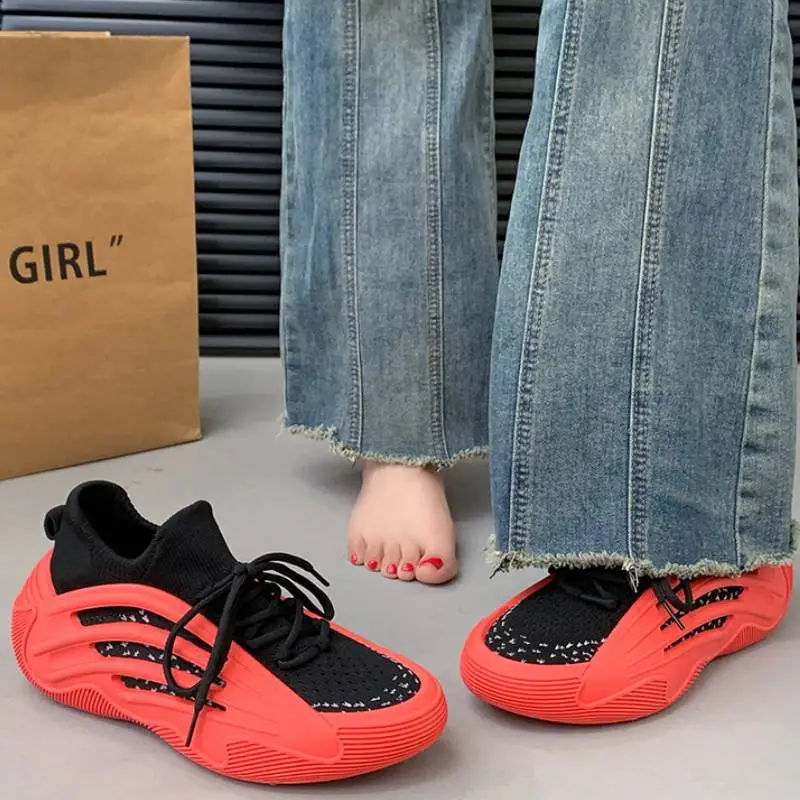 Sporty Breathable Chunky Sneakers-10