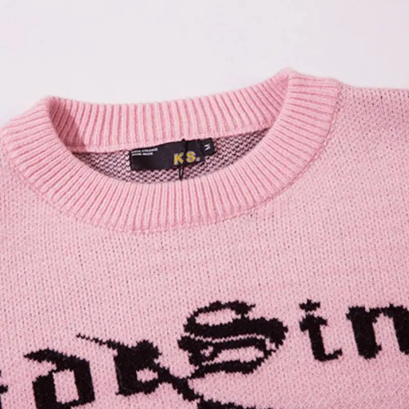 Retro Spider Cotton Blended Fabric Sweater-2