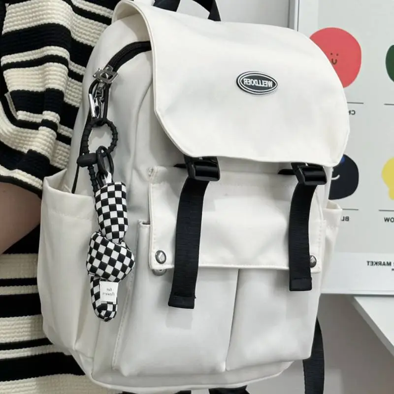 Casual Plain Backpack-6